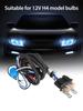 H4 LED Headlight Enhancer Bulb Relay Wiring Harness Plug Kit Relay Wiring Harness Kit Automobile Replacement Accessories Way