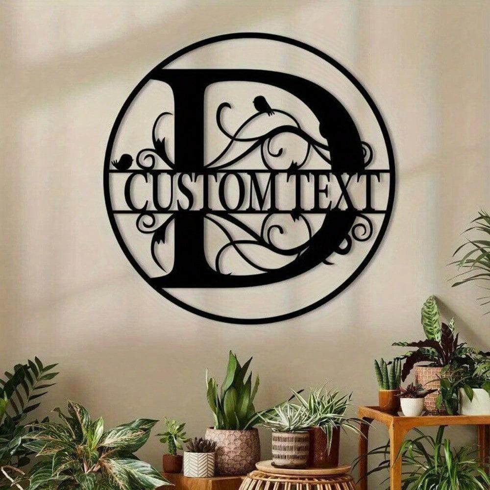 Custom Metal Letter Sign, Personalized Name Plate for Wall Decor, Birthday Gift, Housewarming, Wedding, Party Decoration
