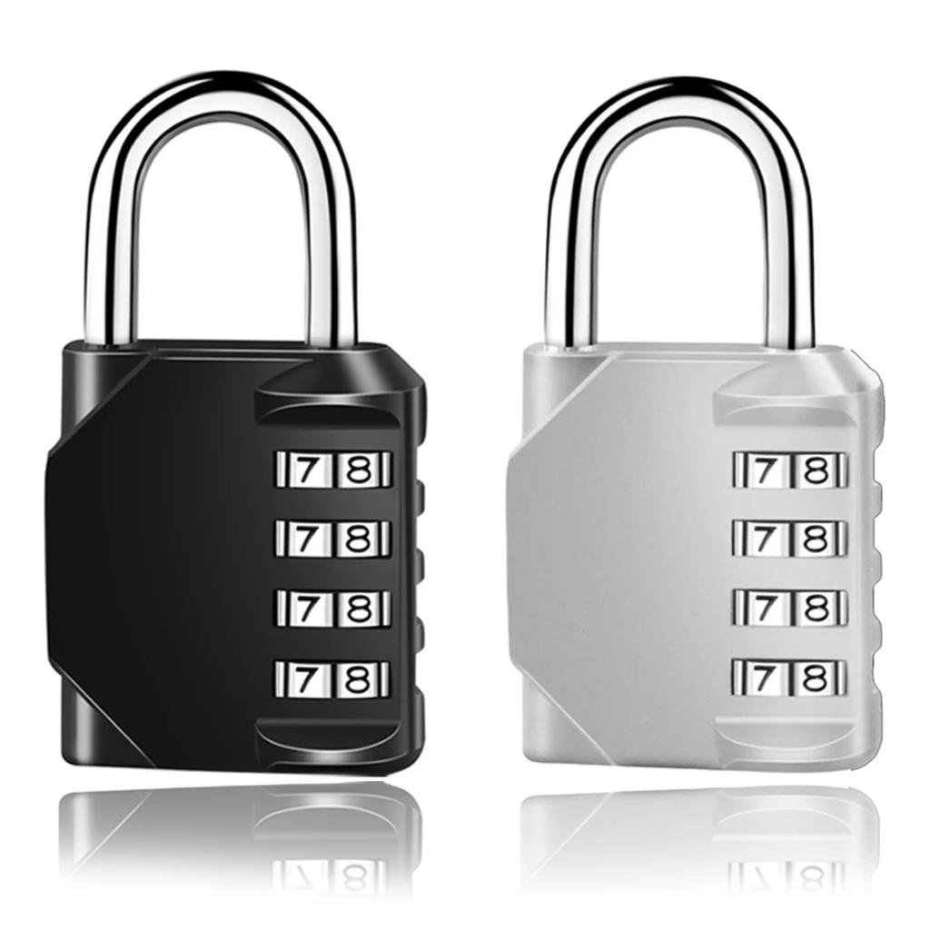 1pc 4 Digit Combination Padlock Waterproof Outdoor Lock  Door Suitcase Bag Package Cabinet Locker Window
