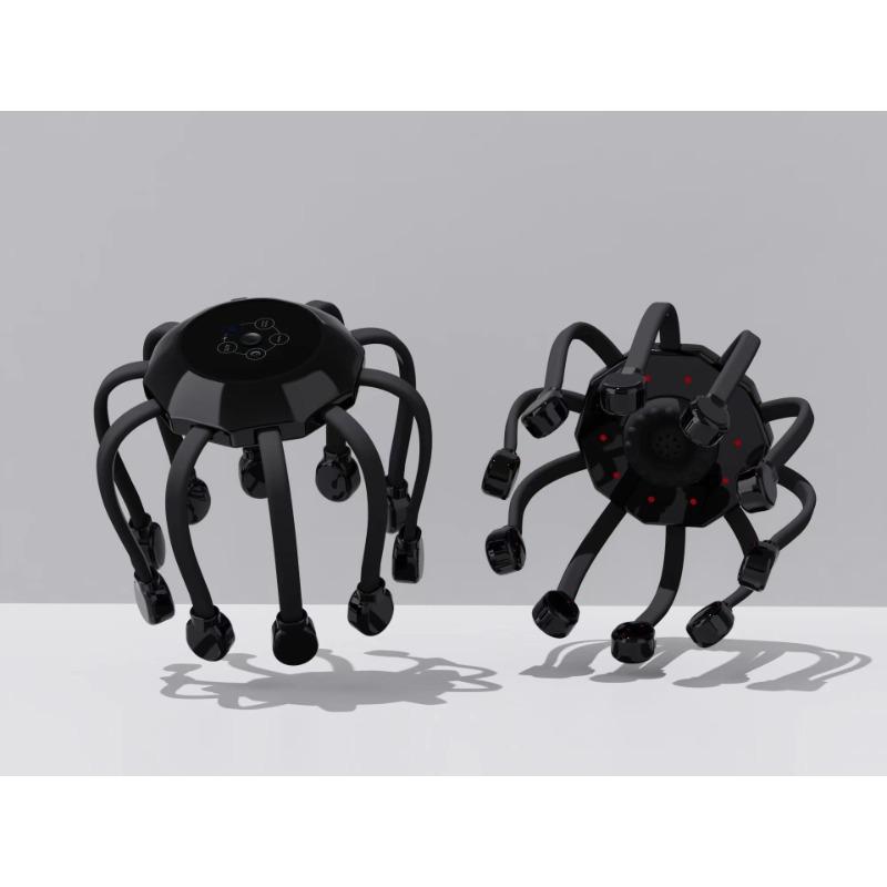 Elektrisches Kopfmassagegerät Octopus Vibration Entspannung Schlaf Kopfhaut Massage Instrument Artefakt Geschenk