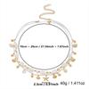 Boho Ocean Starfish Shell Spliced Rice Beaded Double Layer Waist Chain For Women Summer Conch Imitation Pearl Body Chain Jewelry