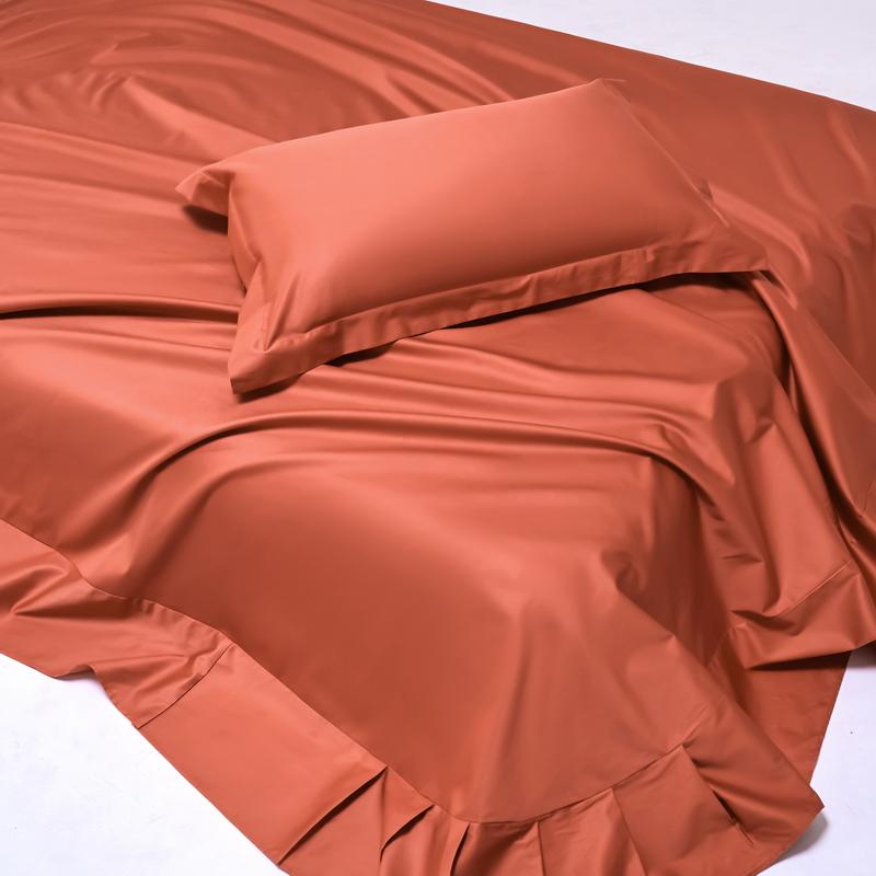 Weiches 100% ägyptische Baumwolle Bettwäscheset, 1000 Fadenzahl 4/6-teiliges Bettwäscheset, Luxuriös seidig Spann- und Bettlaken Kissenbezug