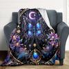 1PC Celestial Butterfly Print Print Blanket, Soft Throw Blanket - Warm & Cozy for Couch, Bed, Office, and Travel yy250912208