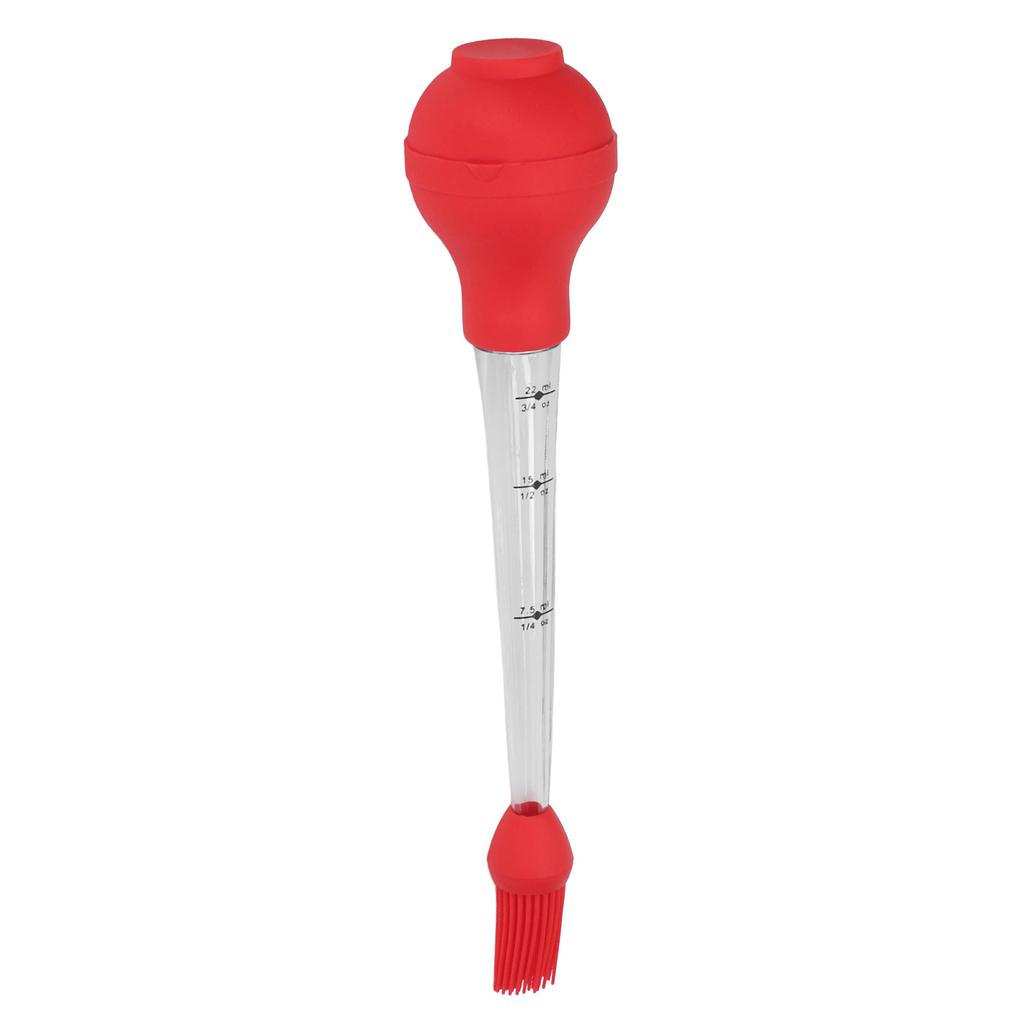 Turkey Baster Needle with Sauce Brush Barbecue Oil Drip Seasoning Tube Tools Sauce Needle Red