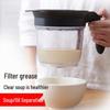 Large Capacity Oil-Water Separator Strainer with Mesh for Kitchen Soup and Residue Filtration