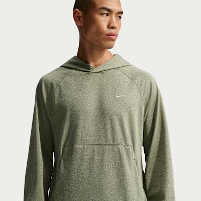 Nike Sweatshirts Men s Olive Green Hooded Moderate Regular S