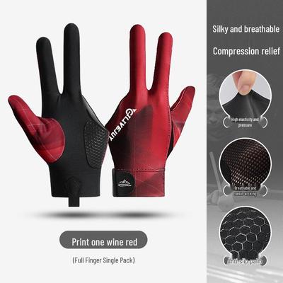 Drei-Finger-Billardhandschuhe: Dünn, Atmungsaktiv, Rutschfest für Snooker & Tischtennis