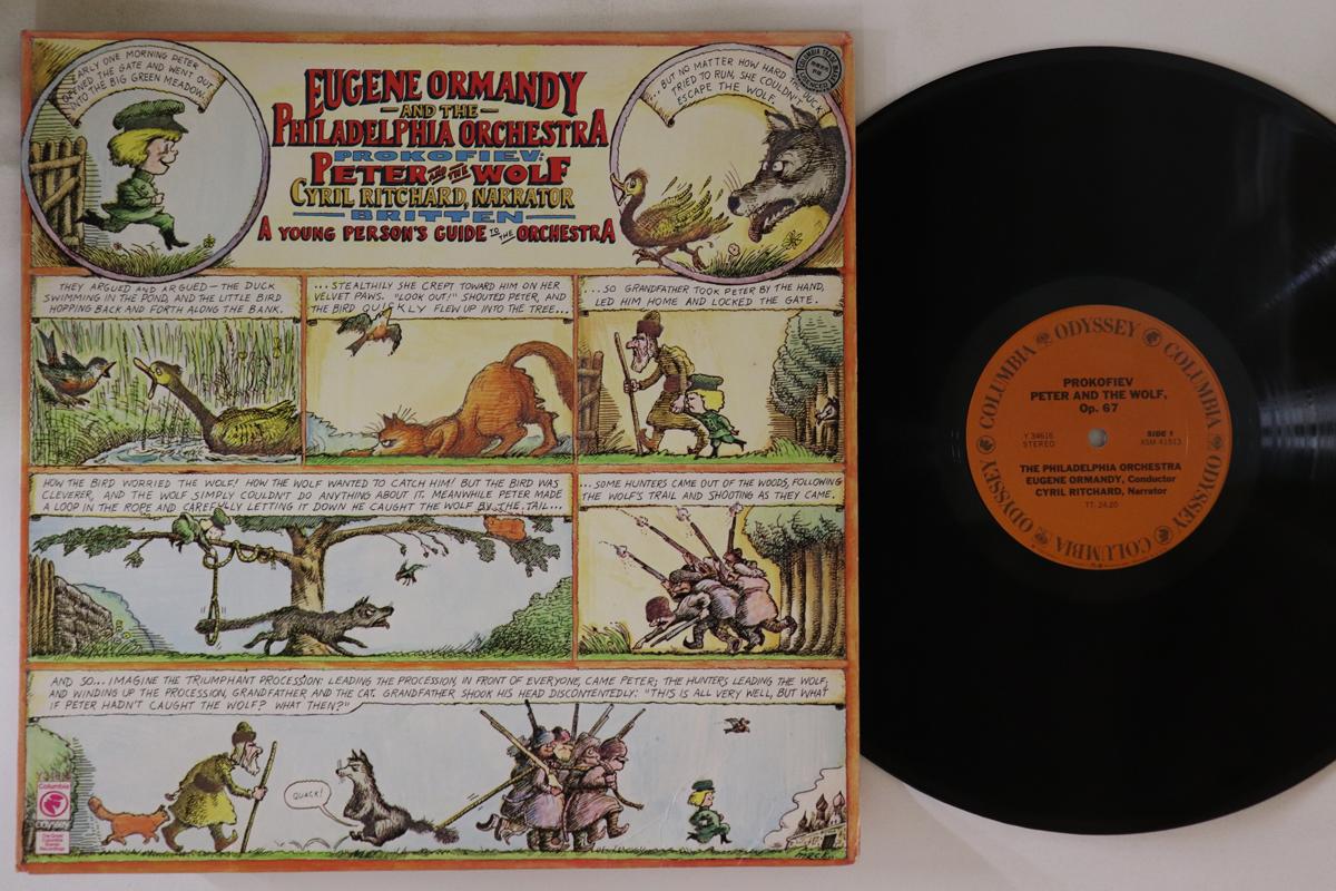 

LP Record EUGENE ORMANDY CYRIL RITCHARD PHI Prokofiev Britten Peter And Th Y34616 COLUMBIA ODYSS 1977 US Classical Used