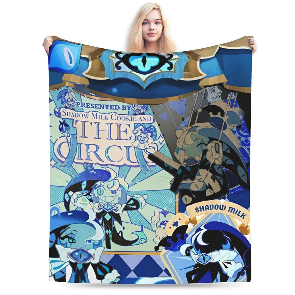 Comfortable Cookie Run Kingdom  Blanket Merch Bedding Decorative Video Games Throws And Blankets Warm Flannel for Office