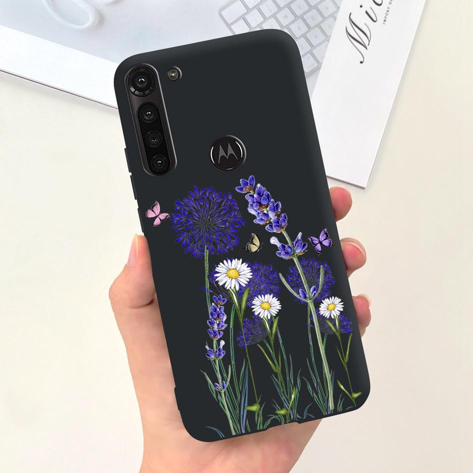 For Motorola Moto G8 Power Case XT2041-1 XT2041-3 Cover Fashion Marble Flower Soft Slim Phone Funda For Moto G 8 G8 Power Bumper