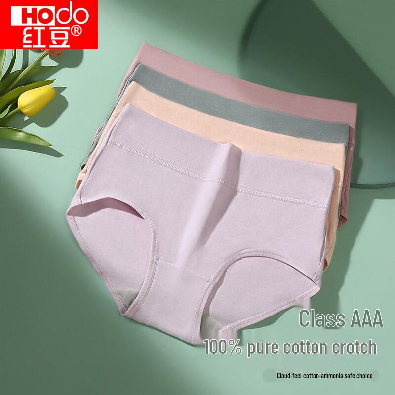 Hodo Women's Cotton-Spandex Antibacterial Briefs (4-Pack)
