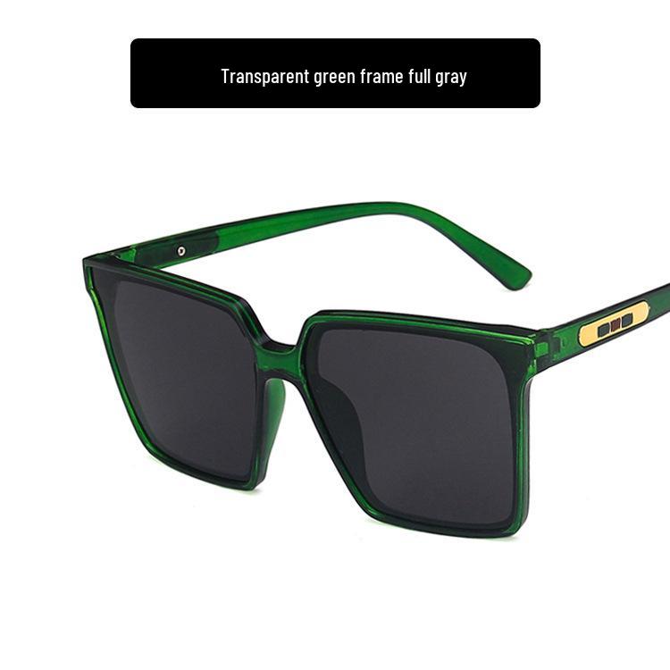 Square Retro 2020 Korean-Style Women’s Sunglasses - Pointed Lacquer, Large Frame, Street Style, Trendy Face Cover.