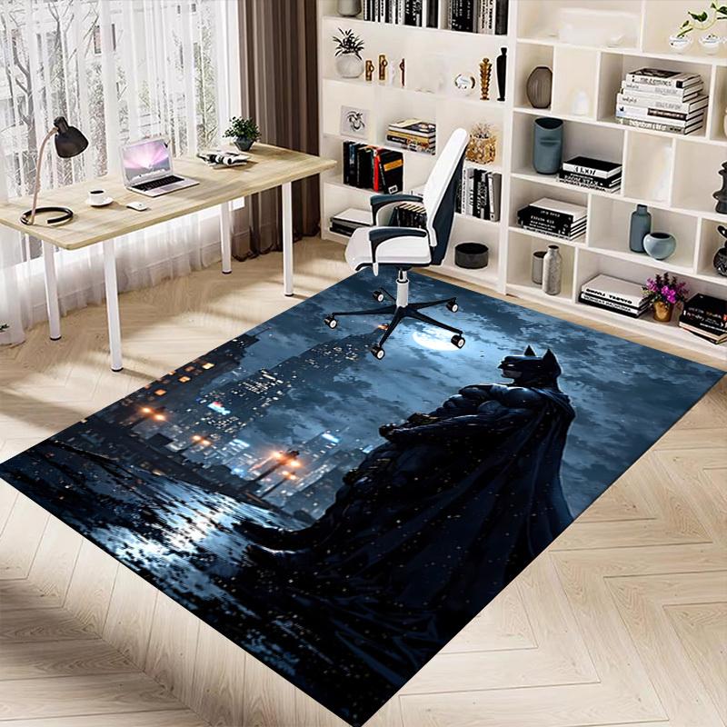 1pc Batman, Gotham Carpet, for Home & Office Decor, Desk Chair Carpet, Festive Gift,Conference Room CarpetL1293