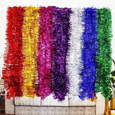 Weihnachtsband Lametta Girlande Bunte Glitzer Twist Bänder Ornamente Weihnachtsbaum DIY Hängender Kranz Party Haus Dekorationszubehör
