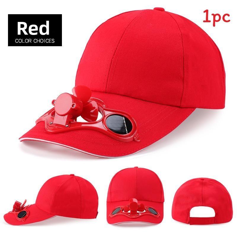 Chapeau Ventilateur Solaire Pour Hommes Femmes Avec Visière Et Casquette d'Été Protection Solaire