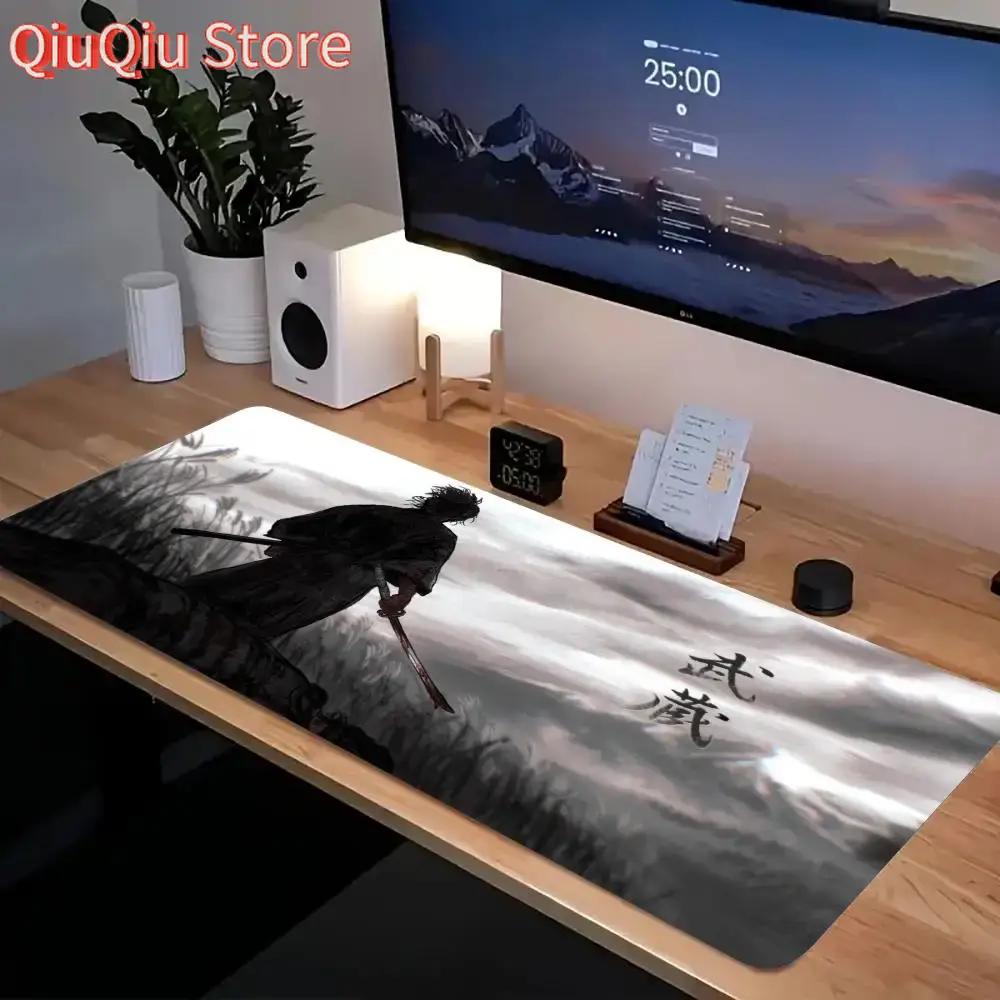 Japan Samurai Mouse Pad Laptop Vagabond Manga Keyboard Pad XXL Anime Mousepad PC Gaming Accessories Desk Mat Game Cabinet Car