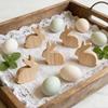 6Pcs Realistic Easter Rabbit Ornaments Unfinished Small Rabbit Statues  Farmhouse Decor