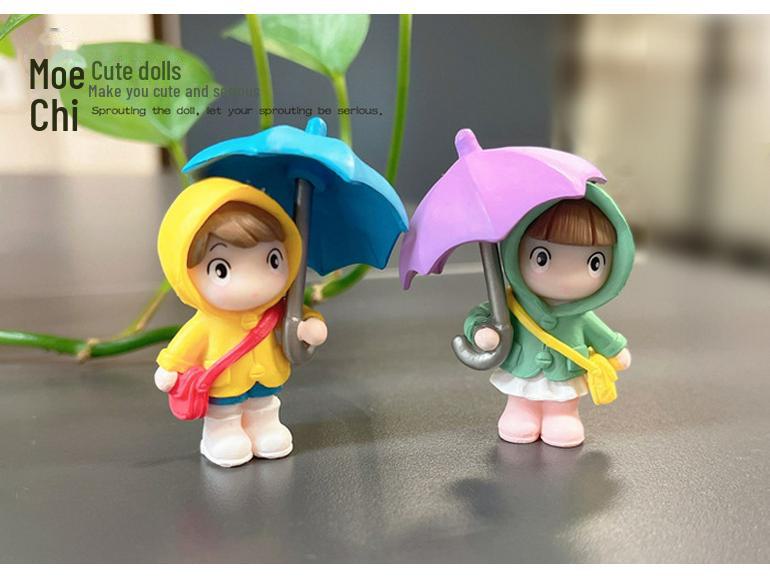 Umbrella Couple Ornaments for Cake Decorating and Home Decor
