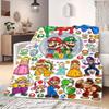 Mario Anime Print Blanket Warm  Comfortable Flannel Blanket Suitable for Bedrooms, Sofas, Beds, Chairs, Picnics, Travel