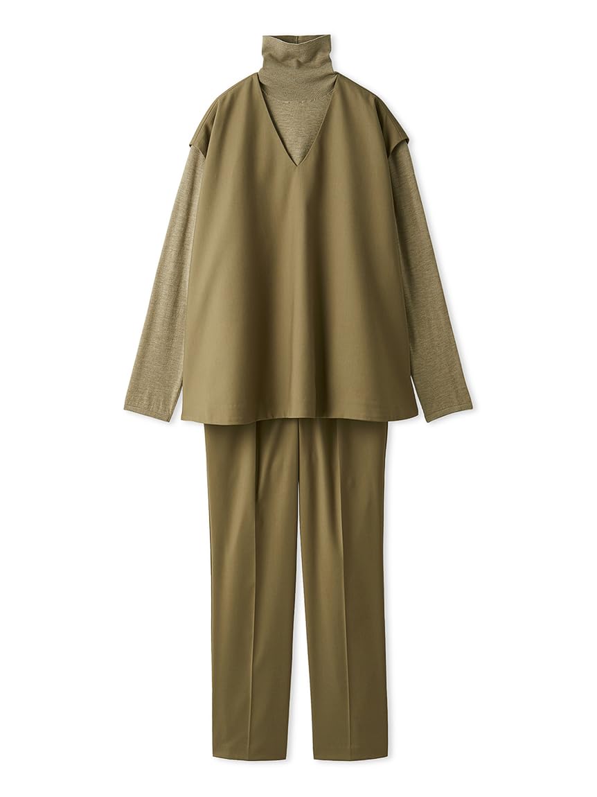 

Mira Owen Flare VT Turtleneck Knit Pants SETUP 09WFO254025 BEG 1