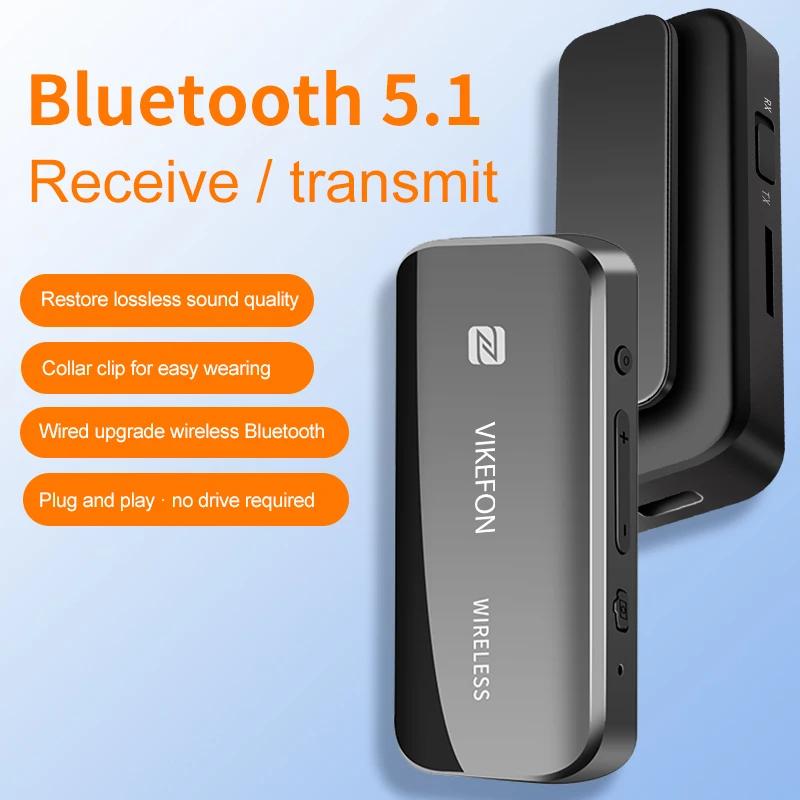 VIKEFON Bluetooth Aux Adapter Wireless USB Dongle NFC TF Card 3.5mm Jack For TV PC Speaker Car Kit Audio Receiver Transmitter