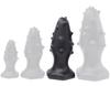 Monster Spike Silicone Plug L 14 X 5.5cm Black - DarkSil - SILICONE ANAL PLUG