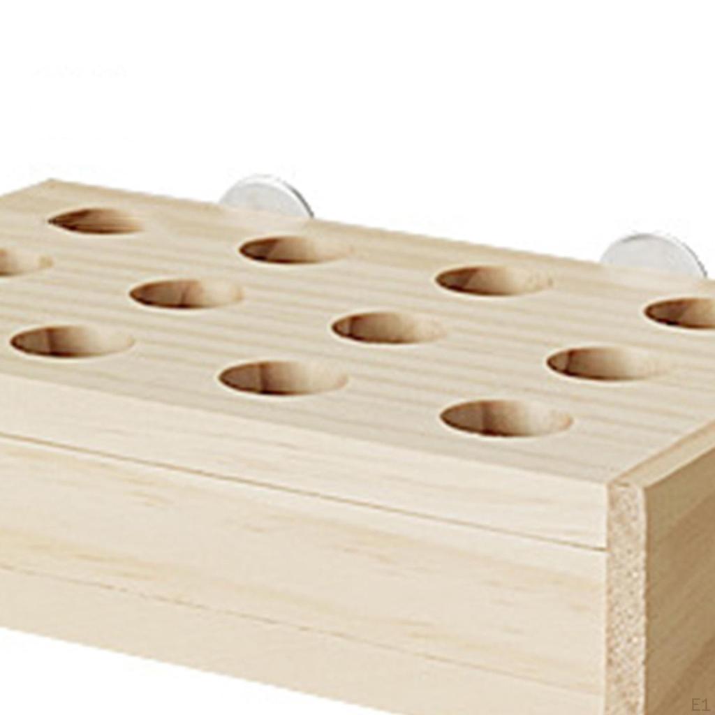 Bird Feeder Box Interactive Toy Wooden Feeding for Chinchilla Rabbits