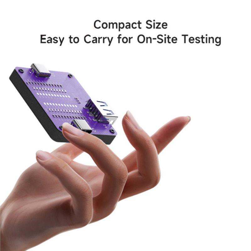 A60ZTC-24 Dual-Head Type-C Line Tester For Phones Motherboard Coil Inductor Detector Repair Tool Quick Fault Checkingmay
