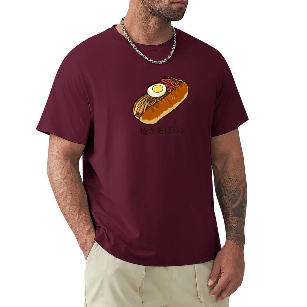 Yakisoba pan (Japanese fried noodle bun) T-Shirt rapper graphic tees blanks graphic t shirt vintage funnys men t shirts