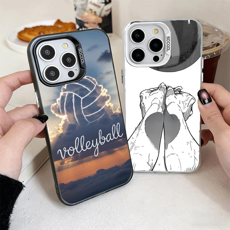 Volleyball Sport Soft Phone Case for iPhone 15 16 17 Pro Max 17Air 16E 14 Plus 13 12 Mini Shockproof Cover Back Shell
