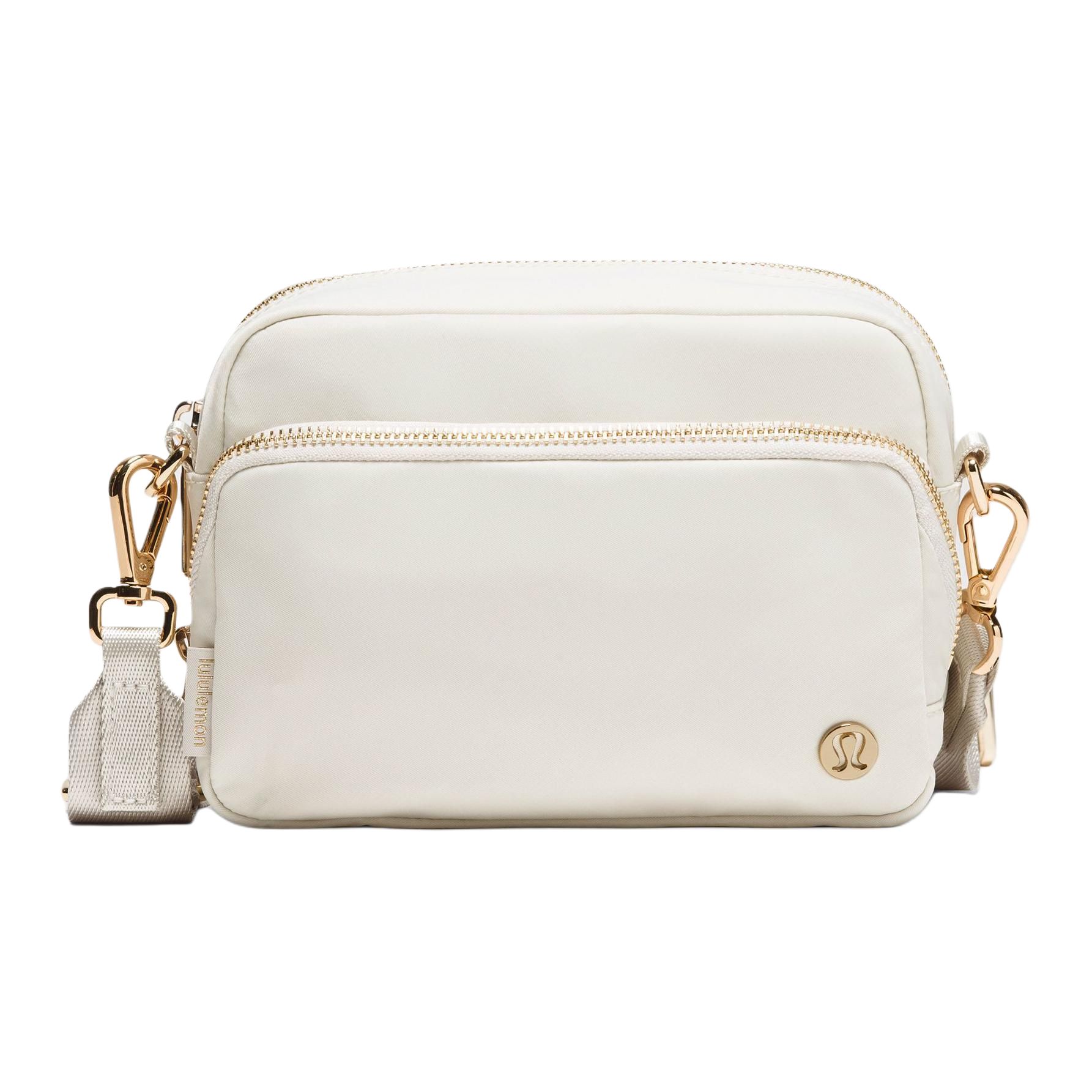 Lululemon Everywhere 2L Casual Versatile Fashion Nylon Crossbody Bag Unisex bags Bone Gold LU9C80S-064038 Bone & Gold