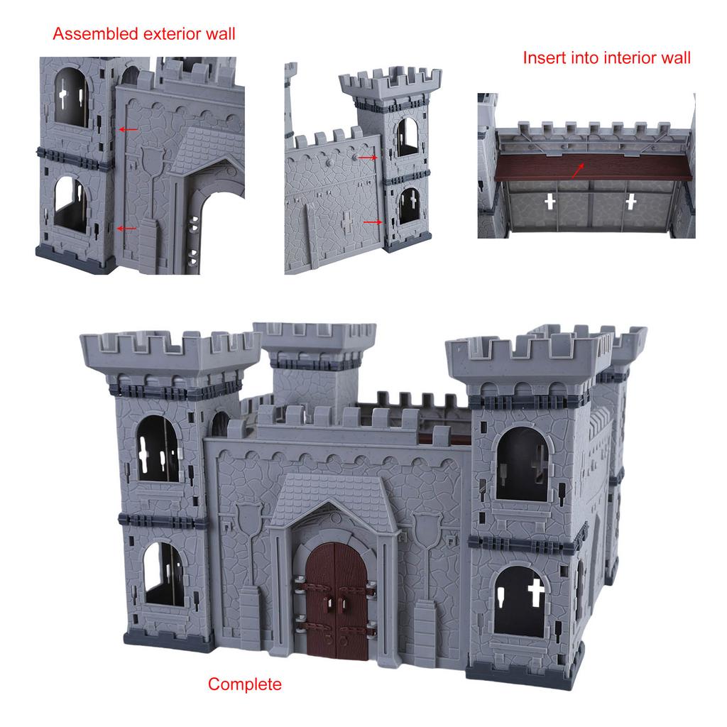 Multipurpose Castles Knights Action Figure Set with Toy Soldiers for Kids Role Playing Fun Aspiring Historians