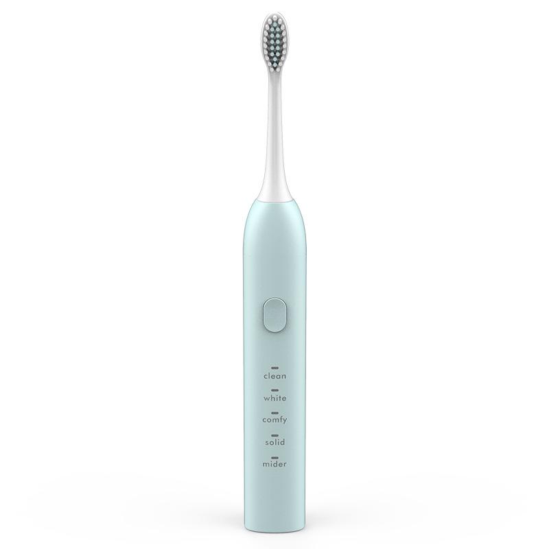 Portable Electric Toothbrush with Soft Bristles, USB Charging, and Hollow Cup Motor