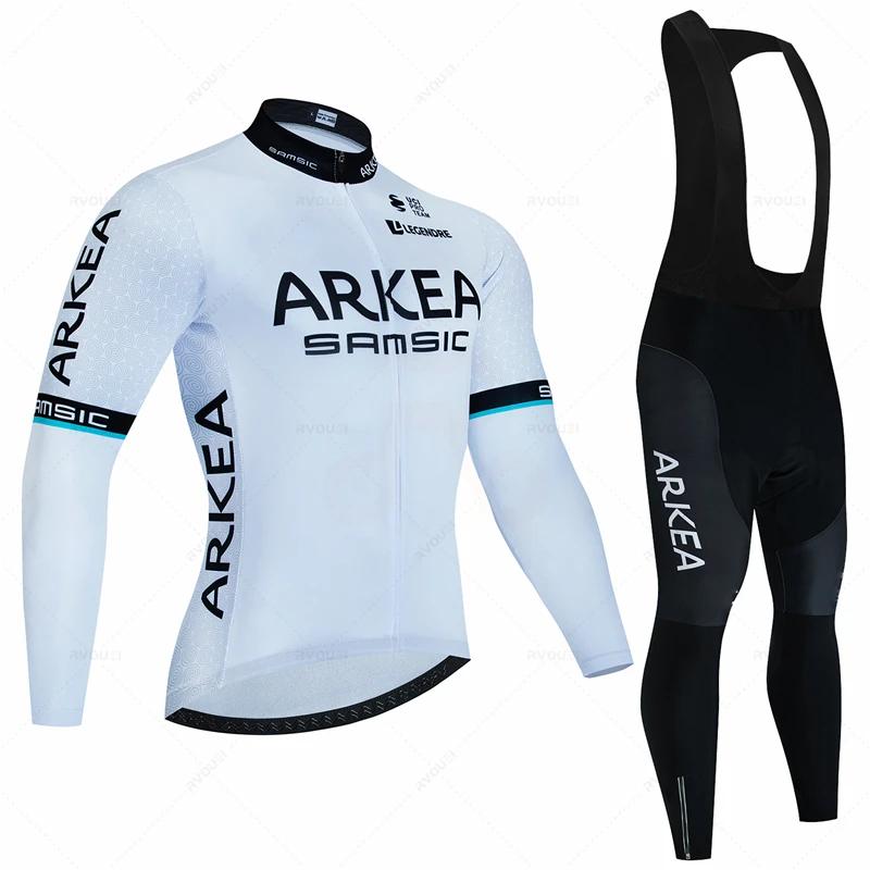 Men Bike Suit 19D Gel Pad Pants Autumn MTB Maillot Ciclismo Clothing Bicycle Uniform 2026 Long Sleeved Autumn Breathable Cycling Suit Set