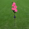 Outdoor Solar Lights, Waterproof Butterfly Orchid Garden Light, Decorative Flower 5 LED Lamp, Landscape Lighting for Lawn Patio Pathway Driveway