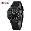 Fashion Ofns Top Brand Square Quartz Watch Luminous Waterproof Large Digital Scale Test Learning Silent Male And Female Students