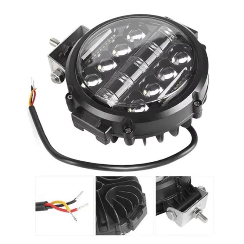 7 Zoll 150W Runde Spot Pods Lichtleiste Fern-/Abblendlicht DRL LED Arbeitsscheinwerfer für LKW Jeep Offroad SUV UTV ATV Nebel LED