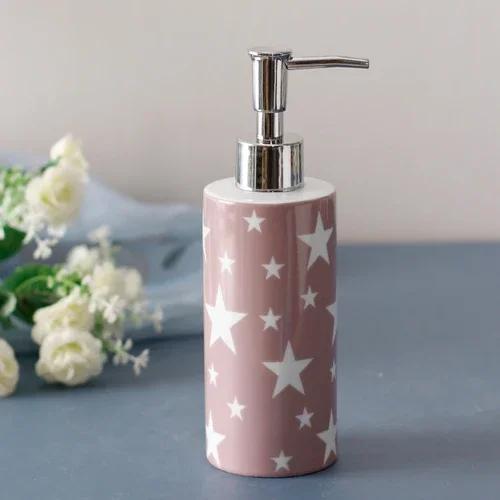 Badezimmerzubehör Einfache Keramiklotionsflasche Kreative Reinigungsmittelabfüllung Handdesinfektionsmittelflasche Seifenspender