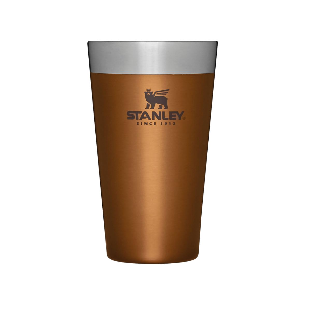 

STANLEY Stackable Vacuum Tumbler, 0.47L Pint, Insulated, Brown, 10-02282-378