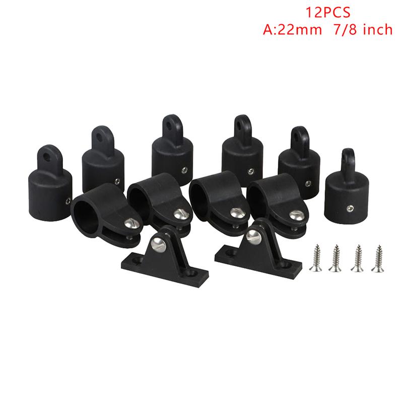 

12 шт. Нейлон Морской Лодка Тент Чехол Бимини Топ Палубный Шарнир Челюсть Слайд Фитинг с Проушиной Фурнитура Универсальный Инструмент для Самоделок Прочный