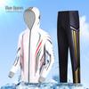 Men's Sun Protection Hooded Fishing Clothing Set - Breathable, Moisture-Wicking, Sweat-Wicking, Mosquito Repellent, Long Sleeve 