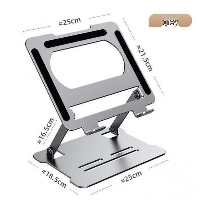 Portable Foldable Alloy Stand for Laptops, Notebooks, and Tablets - Durable Multifunctional Heat Dissipation