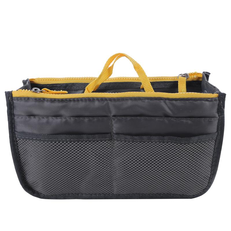 Multi Pockets Toiletry Bags for Women Men Travel Essentials Makeup Bag Solid Color Cosmetic Makeup Organizer Bag