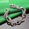 925 Sterling Silver Dragon Side-Show Bracelet - Powerful Gift Jewelry
