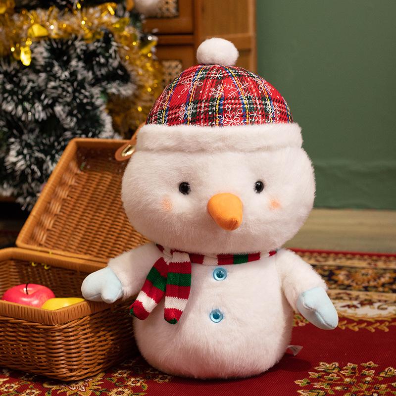 Cute Christmas Doll Old Man Snowman Deer Cloth Doll Christmas Decoration Gift Christmas Tree Small Hanging