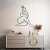 Metal Wall Sculpture Curved Female Form Iron Art Powder Coated Body Positive Home Decor Gift for Women