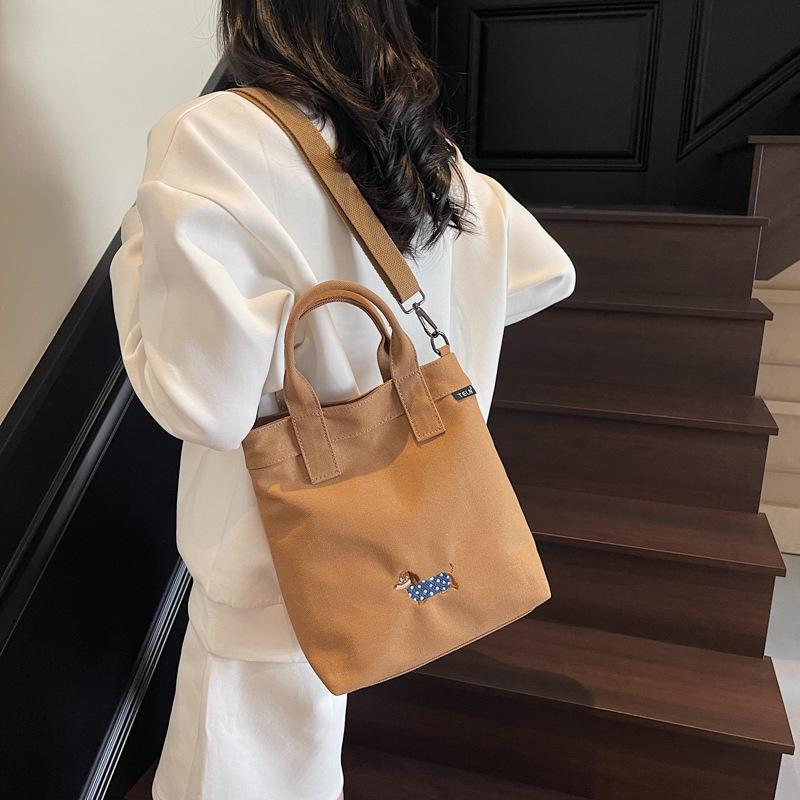 2025 Spring Japanese Style Casual Crossbody Bucket Bag - Trendy Commute Shoulder Tote
