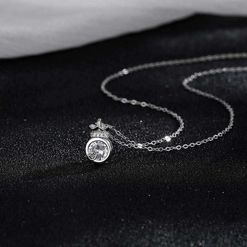 New Chinese Style Money Bag Necklace Women's Light Luxury Advanced Design Sense New Neckwear