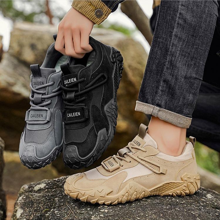 Autumn Men's Breathable Outdoor Work Shoes Anti Slip, Wear-resistant, Comfortable Labor Protection Shoes Sports Hiking Shoes