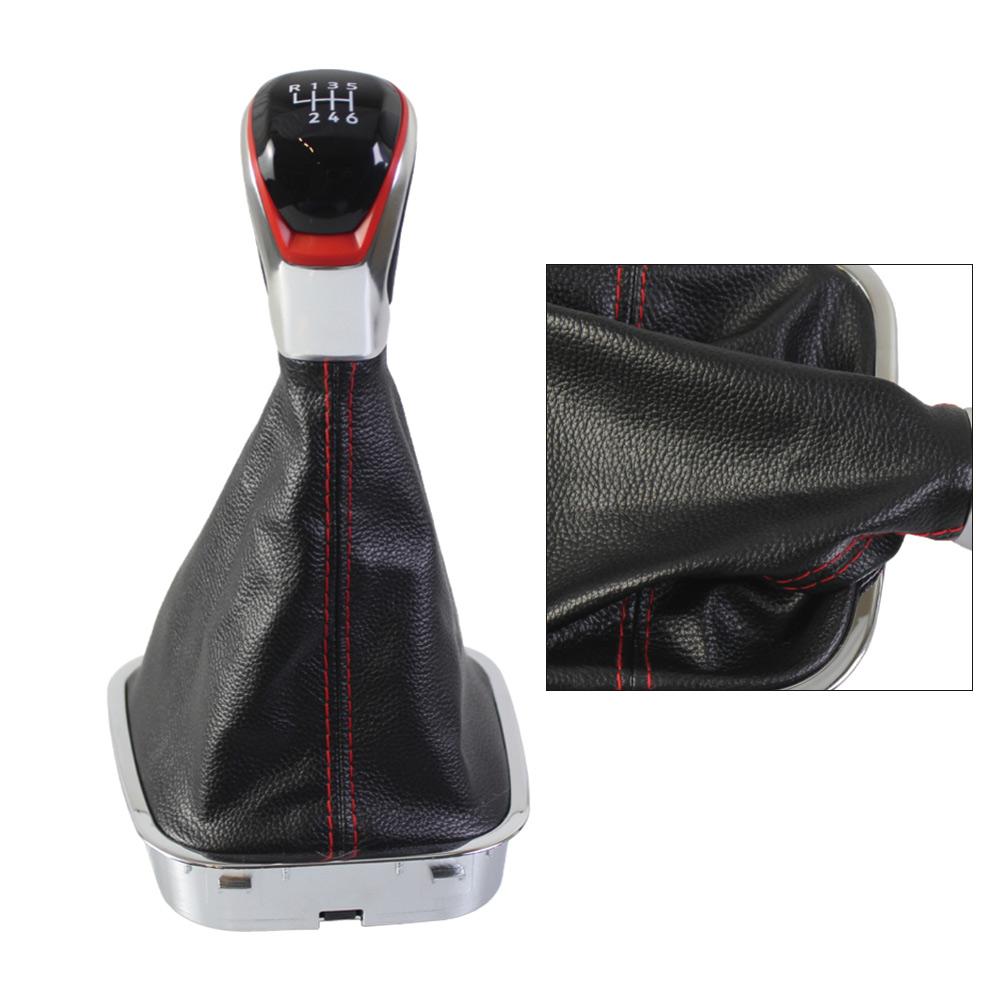 

5/6 Speed Manual Styling Gear Shift Knob For Polo 6R 6C For Hatchback For Sedan 2011-2019 Leather Boot